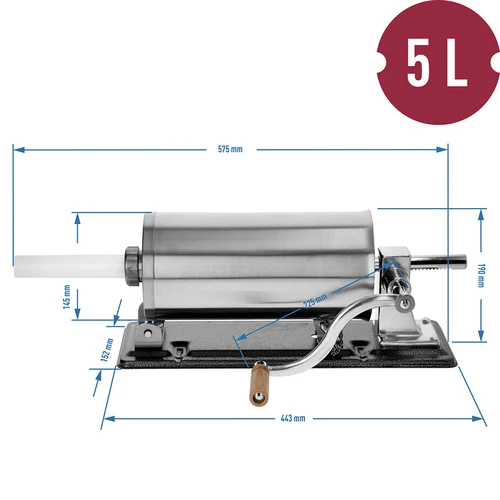 Horisontaalne vorstitäitja 5 kg - 10