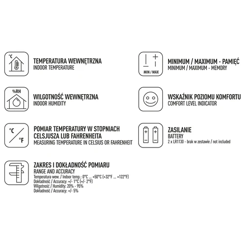 Ilmajaam – elektrooniline, juhtmevaba, must - 5