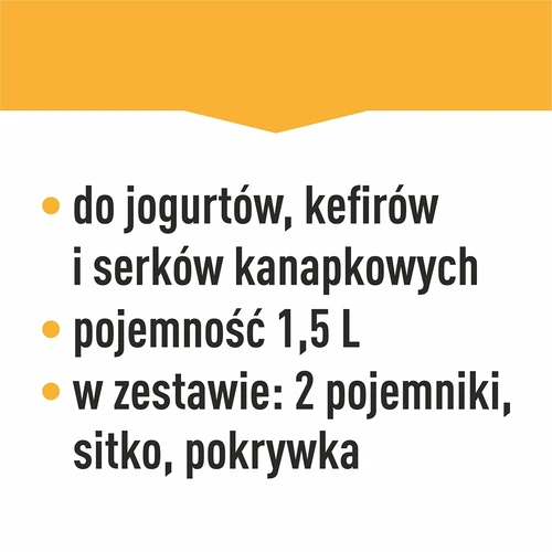 Juustu- ja jogurtimasin termostaadiga 1,5 L - 18
