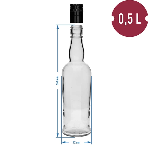 Kaptenipudel 500 ml kruvikorgiga - 6 tk - 5
