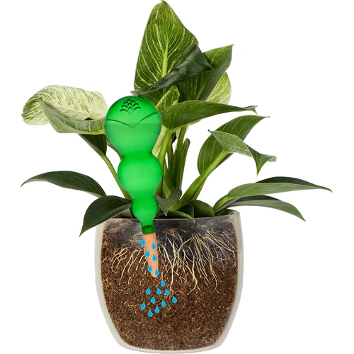 Kastmiskera, kolmekambriline, läbipaistev roheline, keraamilise otsikuga, 600ml - 3