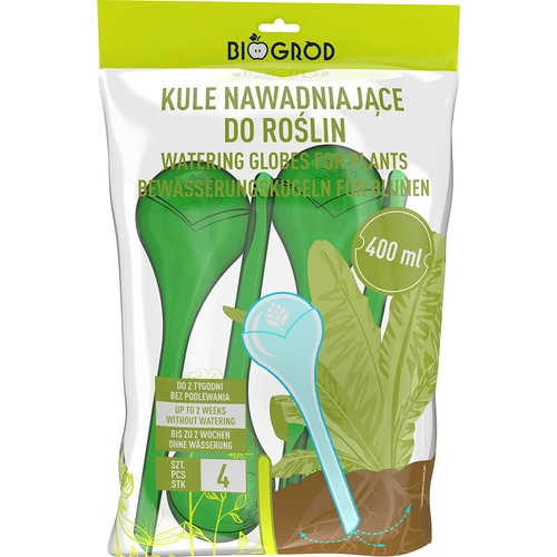 Kastmispallid taimedele, läbipaistvalt rohelised, 400 ml, 4 tk - 3