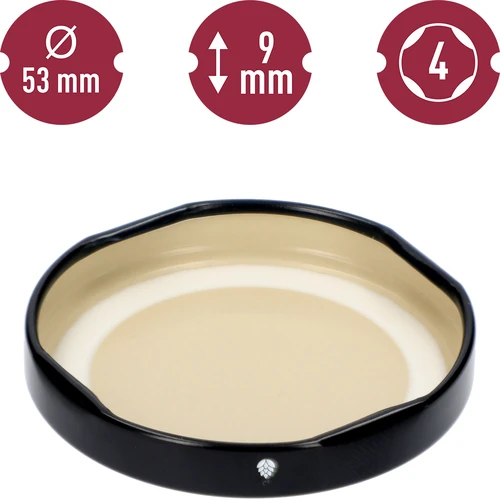 Keeratav kaas fi 53/4, must - 10 tk - 5