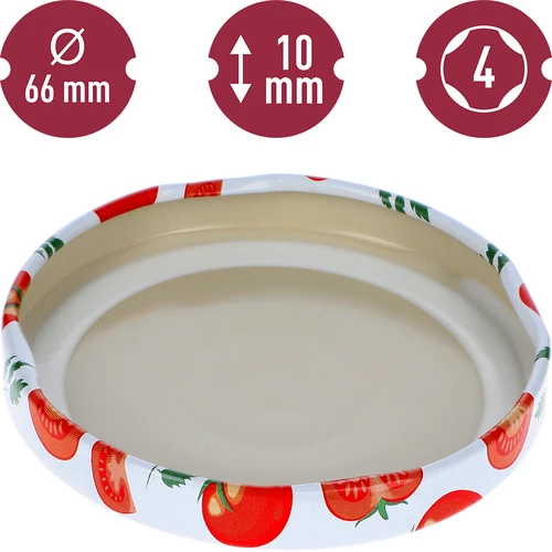 Keeratav purgikaas fi 66/4 tomatimustriga - 10 tk - 4