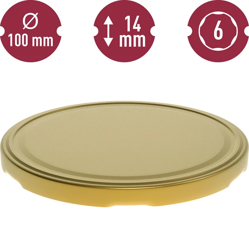 Keeratavad kaaned fi 100, kuldsed - 10 tk. - 3