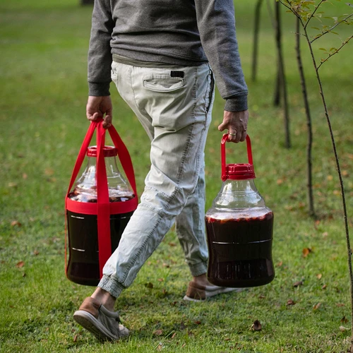 Kerge, purunemiskindel veinipalloon kandekäepidemega, 20 L - 10