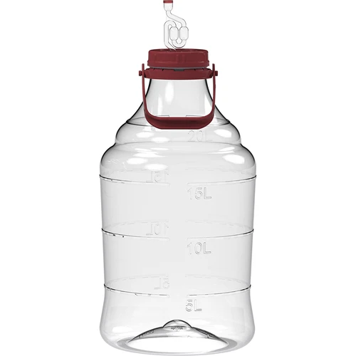 Kerge, purunemiskindel veinipalloon kandekäepidemega, 20 L