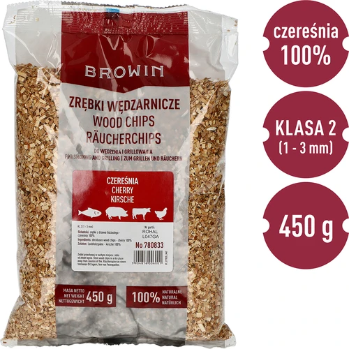 Kirsipuust suitsu- ja grillilaastud, 450 g, kl. 2 - 3