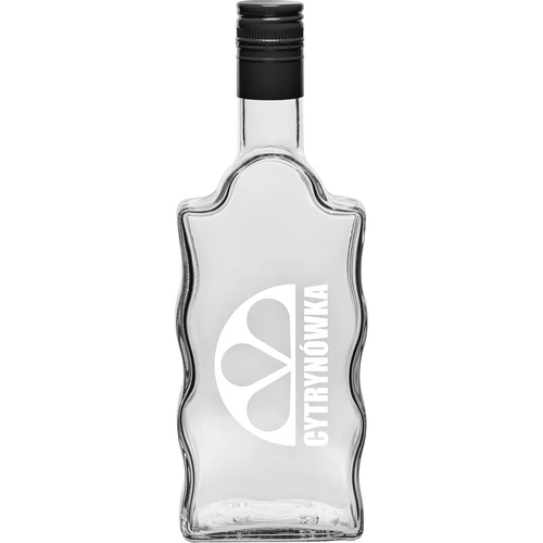Klasztorna 500 ml pudel keeratava korgiga ja trükiga „Cytrynówka”, muster 2