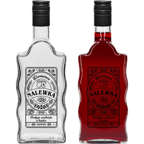 Klasztorna pudel 500 ml keeratava korgiga, trükiga „Nalewka“, 1 tk. - 2