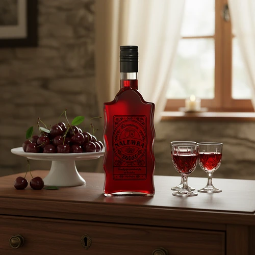 Klasztorna pudel 500 ml keeratava korgiga, trükiga „Nalewka“, 1 tk. - 6