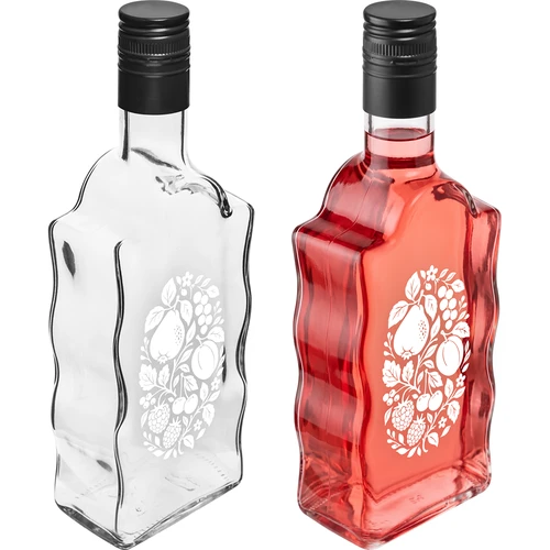 Klasztorna pudel 500 ml keeratava korgiga ja trükiga „Puuviljad”, muster 1 - 4