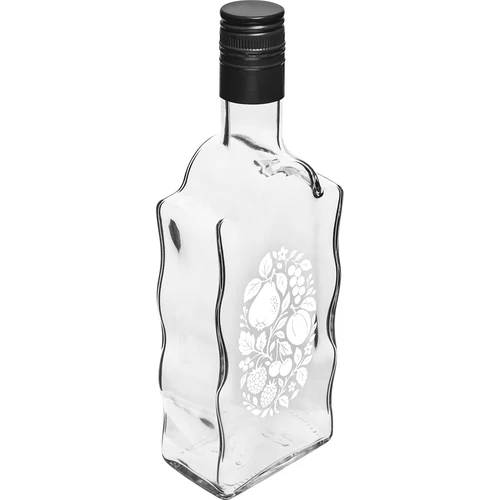 Klasztorna pudel 500 ml keeratava korgiga ja trükiga „Puuviljad”, muster 1