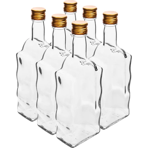 Klasztorna pudel 500 ml, keeratava korgiga, valge - 6 tk
