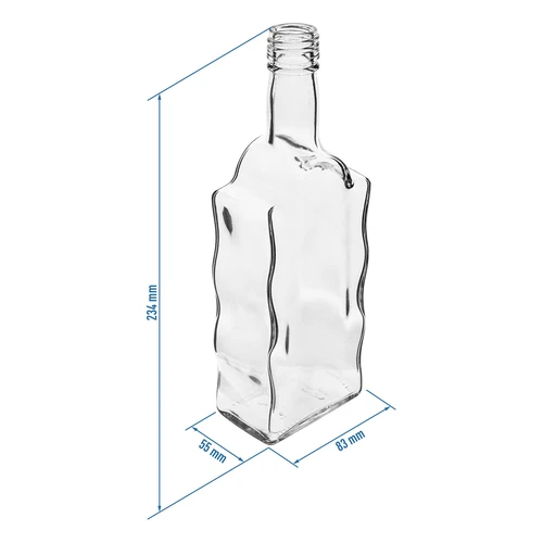 Klasztorna pudel 500 ml, keeratava korgiga, valge - 6 tk - 4