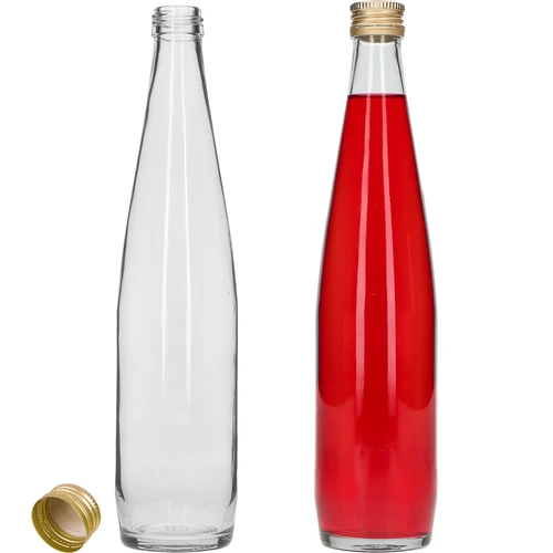Klubipudel 500 ml kuldse keeratava korgiga, komplektis 6 tk. - 4