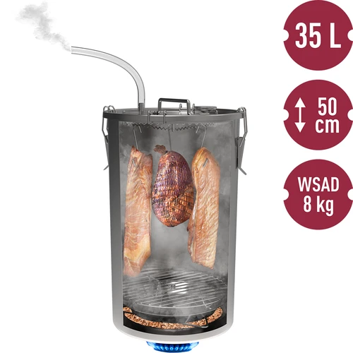 Kodune suitsutuspott, 35 L, gaasipliidile - 6