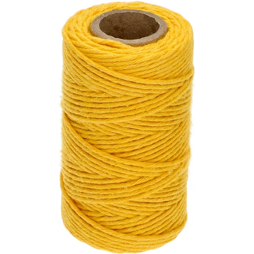 Kollane puuvillane nöör 2 mm/55 m/100 g
