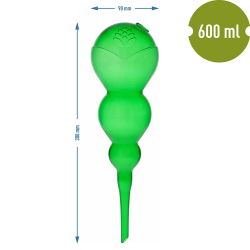 Kolmekambriline kastmispall, läbipaistev roheline, 600 ml - 5