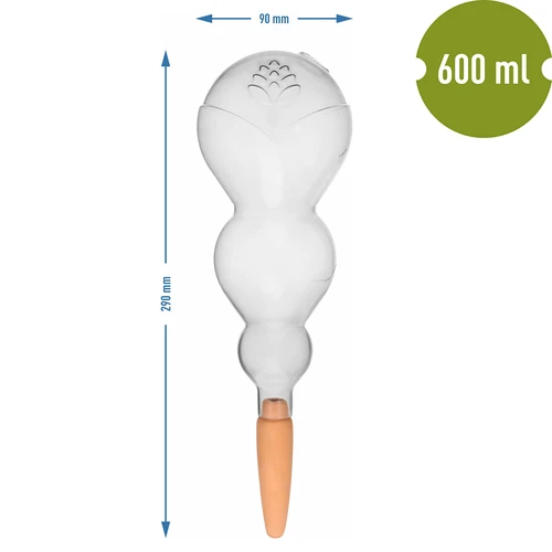 Kolmekordne (kolmekambriline) kastmiskera, läbipaistev, värvitu, keraamilise ogaga, 600 ml - 5