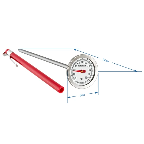 Köögitermomeeter (0 °C kuni +100 °C) 12,3 cm - 2