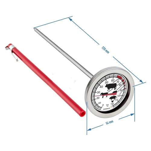 Köögitermomeeter graafikuga (0 °C kuni +120 °C) 21,0 cm - 2