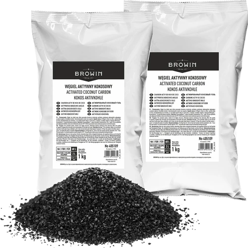 Kookospõhine aktiivsüsi 1 kg x 2 - komplekt