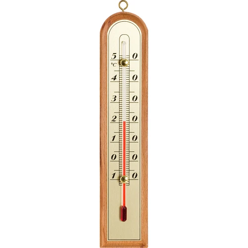 Kuldse skaalaga toatermomeeter (-10°C kuni +50°C) 22 cm, assortii