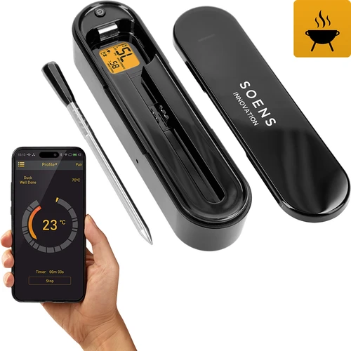 Kulinaarne termomeeter traadita Bluetooth-sondiga