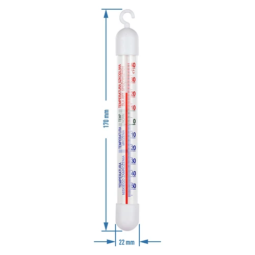 Külmkappide ja sügavkülmikute termomeeter (-50°C kuni +40°C) 17 cm - 2