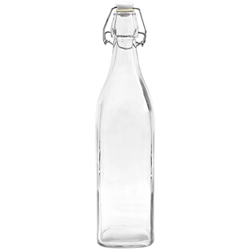 Kwadrat-pudel hermeetilise sulguriga 0,5 L