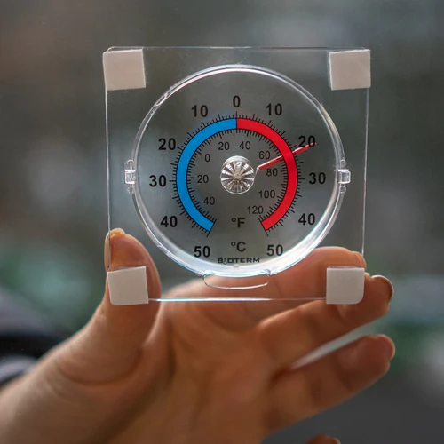 Läbipaistev universaalne iseliimuv termomeeter (-50 °C kuni +50 °C) - 4
