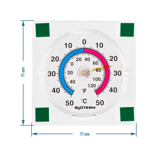 Läbipaistev universaalne iseliimuv termomeeter (-50 °C kuni +50 °C) - 2