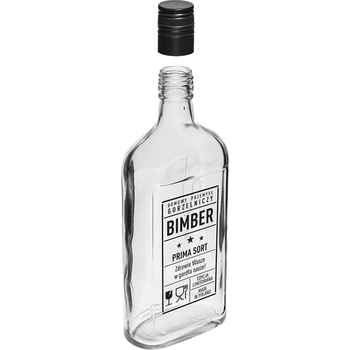 Taskupudel 500 ml keeratava korgiga, trükiga „Bimber PRL”, 1 tk. - 3