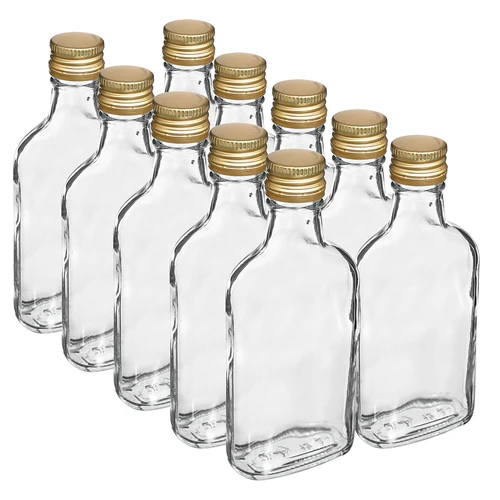 Likööripudel taskupudel, kruvikorgiga, 200 ml, 10 tk