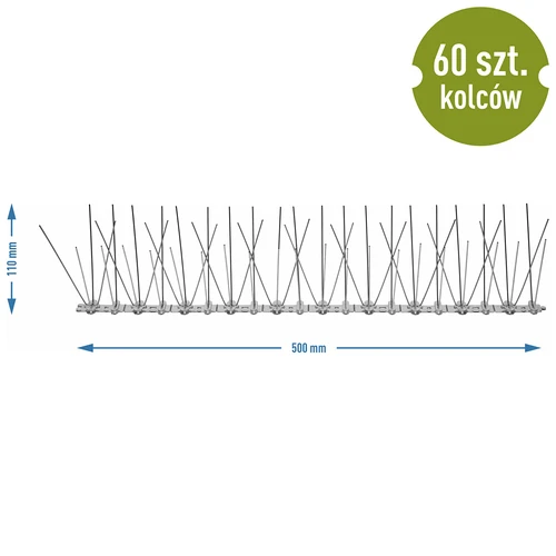 Linnupiigid, plastikust liistul, 10 tk. - 9