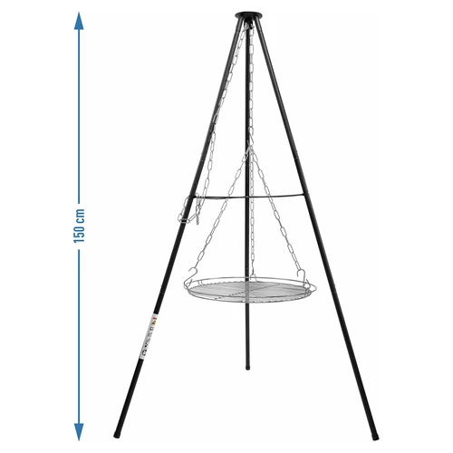 Lõkkekolmjalg restiga, 150 cm - 5