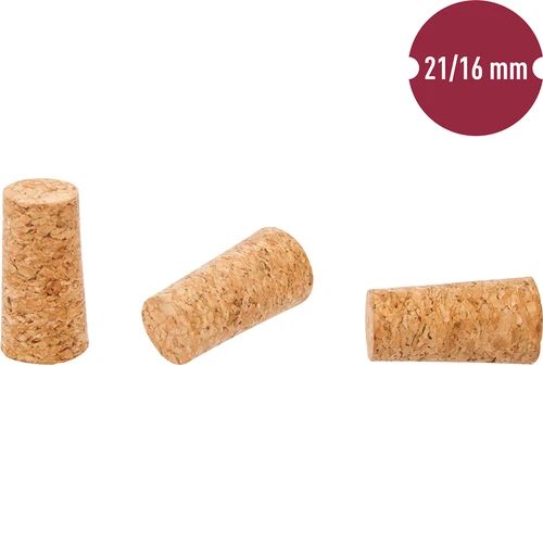 Looduslikust korgist kork 21/16 mm, 50 tk. - 2