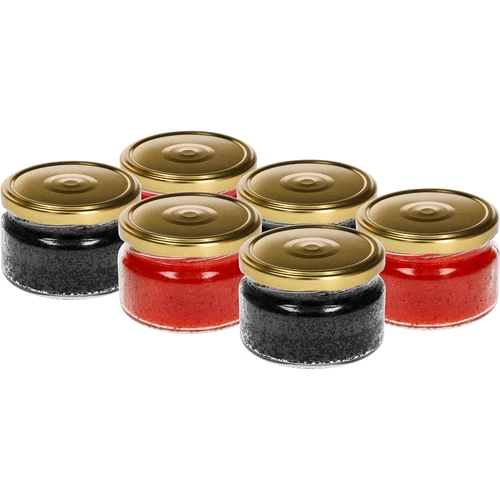 Madal 200 ml purk - kuldse kaanega fi 82/6, 6 tk. - 3
