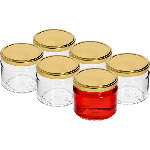 Madal 330 ml purk - kuldse kaanega, fi 82/6, 6 tk - 2