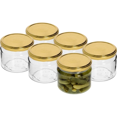 Madal 330 ml purk - kuldse kaanega, fi 82/6, 6 tk - 3