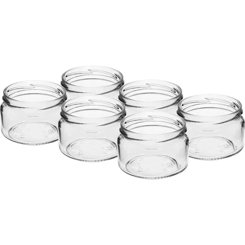 Madal purk 200 ml - musta kaanega fi 82/6, 6 tk. - 4