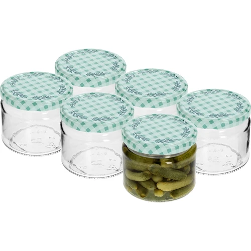 Madal purk 330 ml - värvilise kaanega fi 82/6, 6 tk. - 2