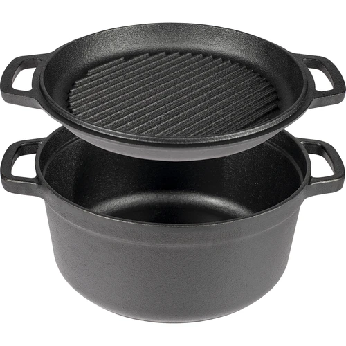 Malmpott koos panniga, 5 L + 1 L