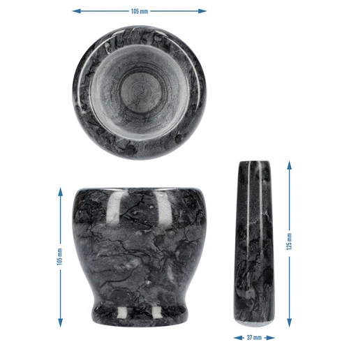 Marmorist köögiuhmer, must, Ø 10,5 cm - 10