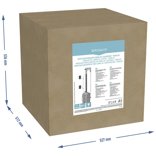 Modulaarne Convex elektriline destillaator 60 L - Perun XXL - 17