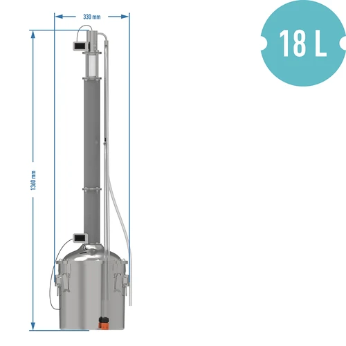 Modulaarne destillaator Convex 18 l Baldur - 16