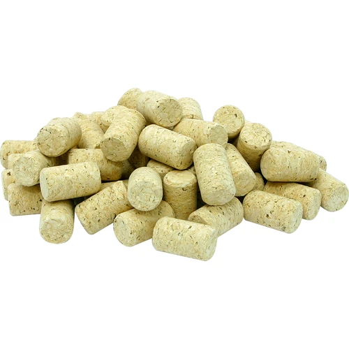 Naturaalne silindriline pudelikork d.22x38 - 100 tk, aglomeeritud