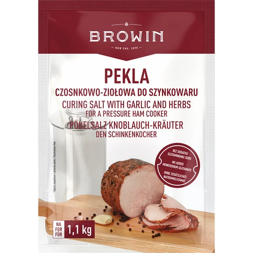 Nitriitsool Pekla, küüslaugu ja ürtidega, sinki keetmise vormi jaoks, 100 g
