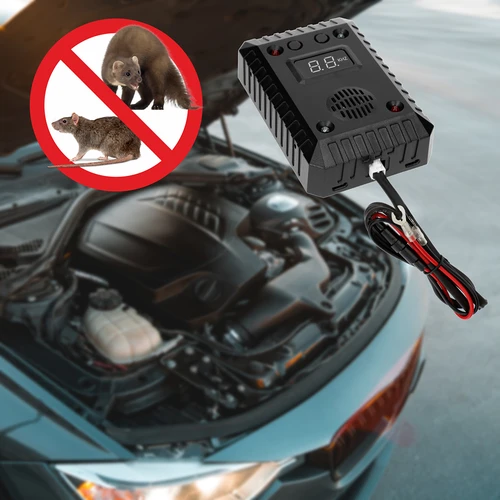 Nugiste ja näriliste peletaja autode ja siseruumide jaoks (ultraheli + LED) - 15